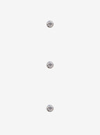 Steel Basic CZ Nose Stud 3 Pack