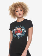 Slayer Sword Pentagram Girls T-Shirt