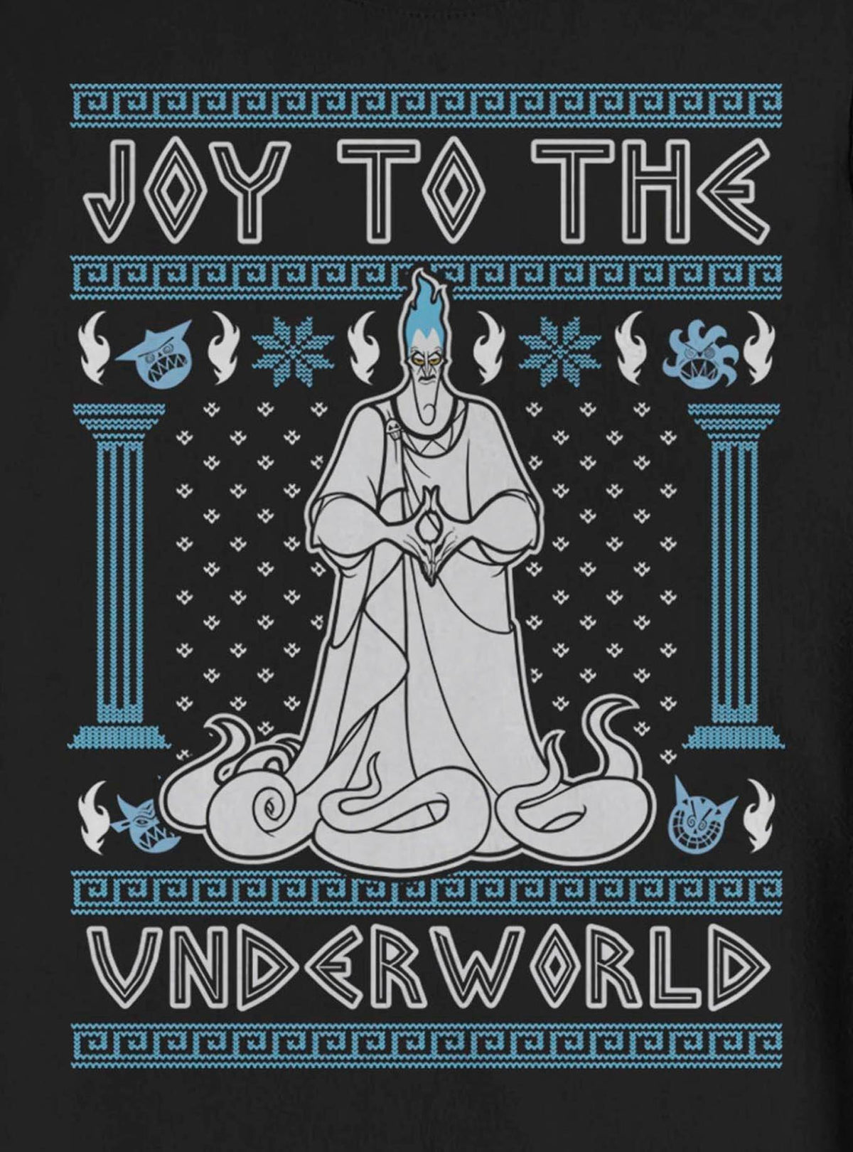 Disney Hercules Hades Joy To The Underworld Ugly Christmas Crew Sweatshirt