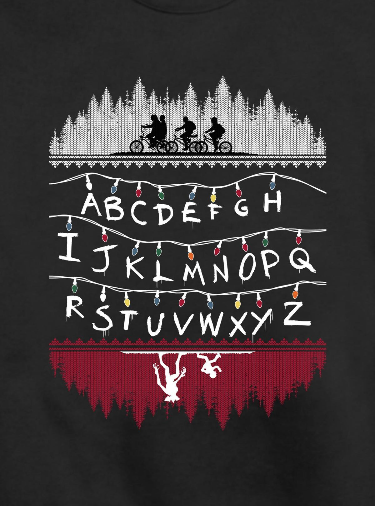 Stranger Things Alphabet Lights Crew Sweatshirt