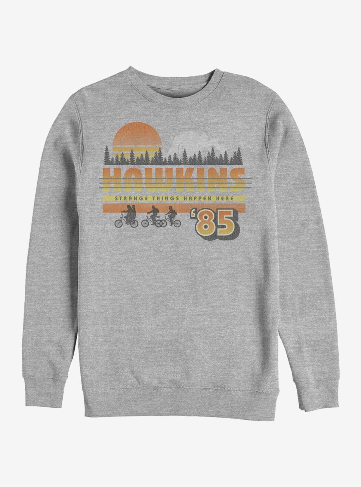Stranger Things Hawkins Vintage Sunset Crew Sweatshirt