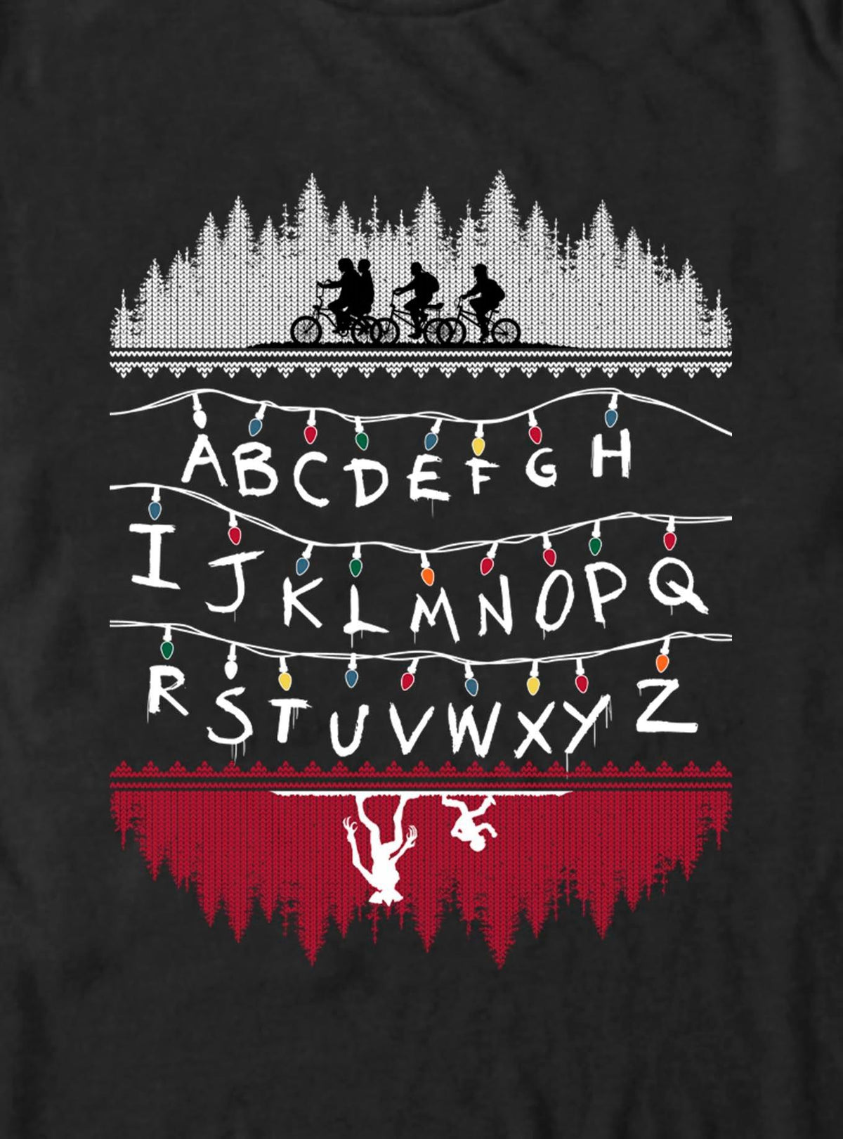 Stranger Things Alphabet Lights Heavyweight T-Shirt