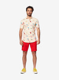 Opposuits Men's Beach Life Sand Summer Button-Up Shirt