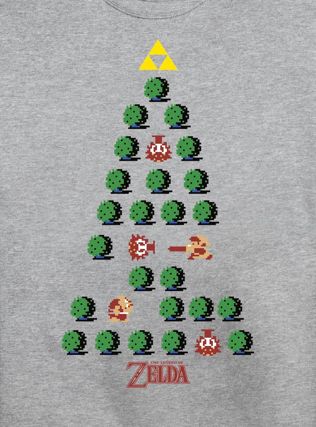 Nintendo The Legend Of Zelda Christmas Tree Crew Sweatshirt