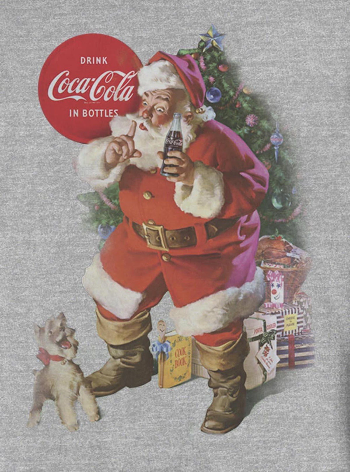 Coke Coca-Cola Surprised Puppy Crew Sweatshirt