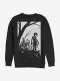 Edward Scissorhands Black And White Cover Crew Sweatshirt Hot Topic Exclusive