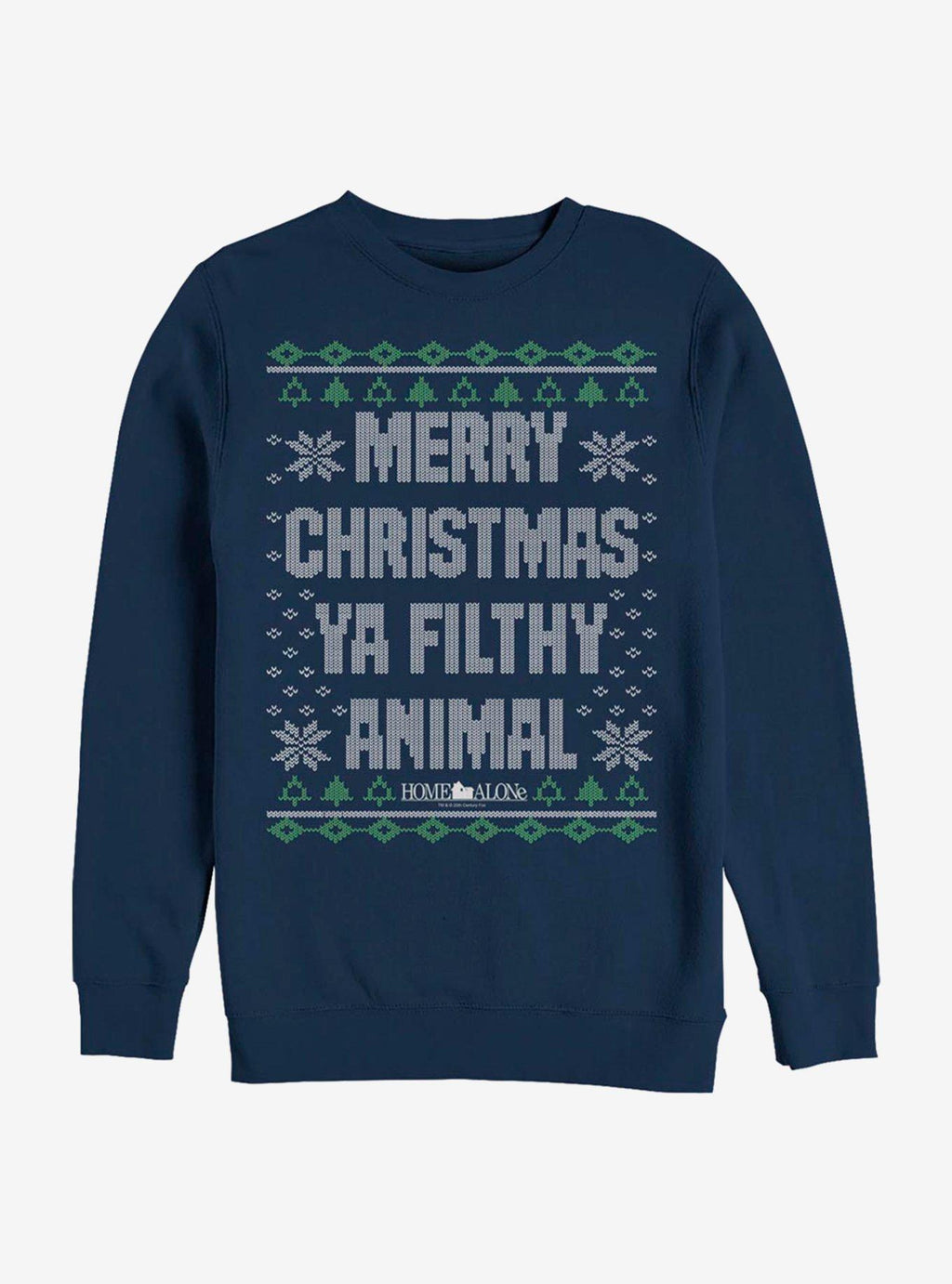 Home Alone Merry Christmas Ya Filthy Animal Ugly Holiday Crew Sweatshirt