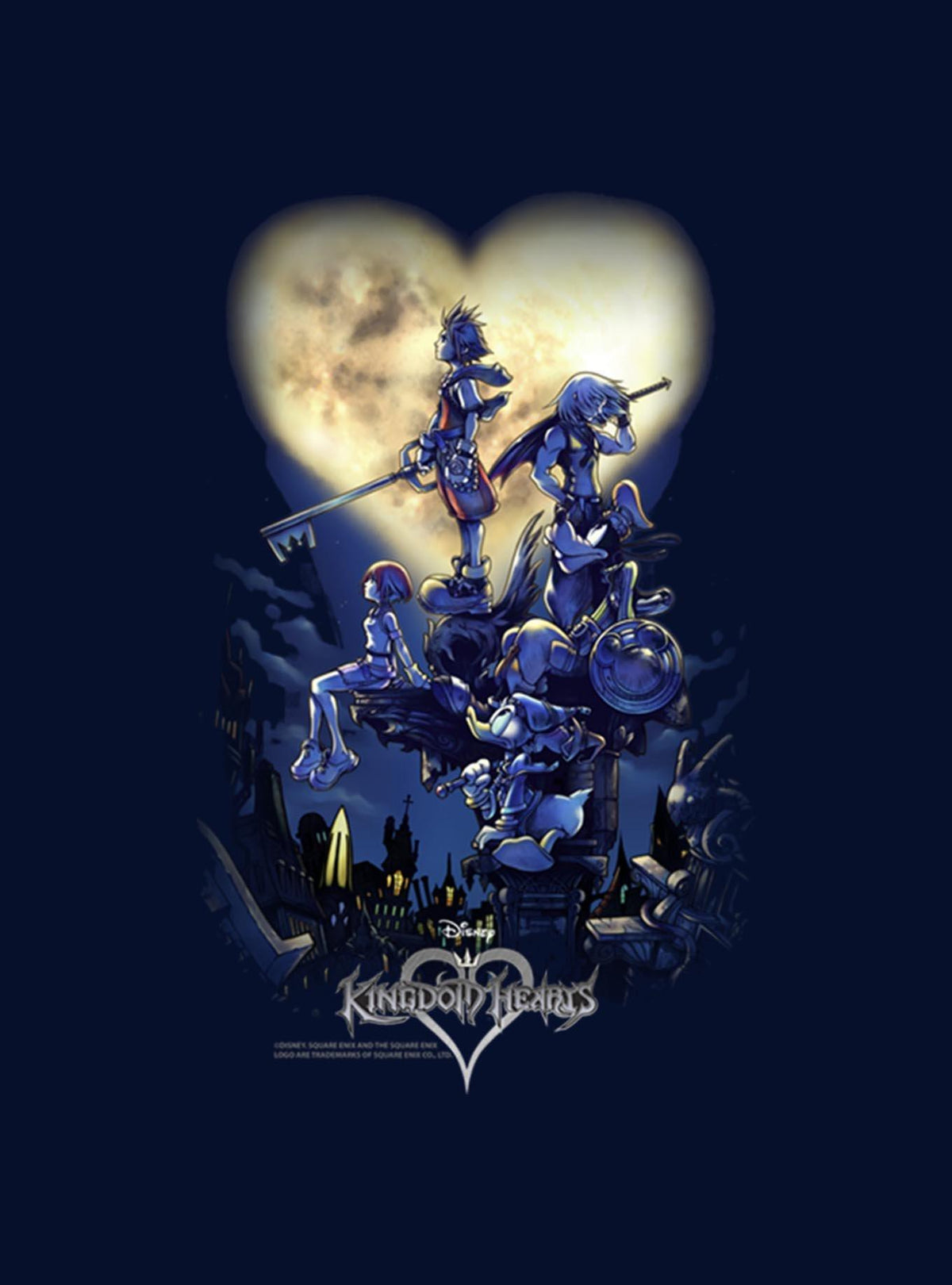 Disney Kingdom Hearts Poster Logo T-Shirt