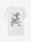 Disney Kingdom Hearts Group In The Clouds T-Shirt