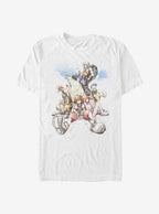 Disney Kingdom Hearts Group In The Clouds T-Shirt