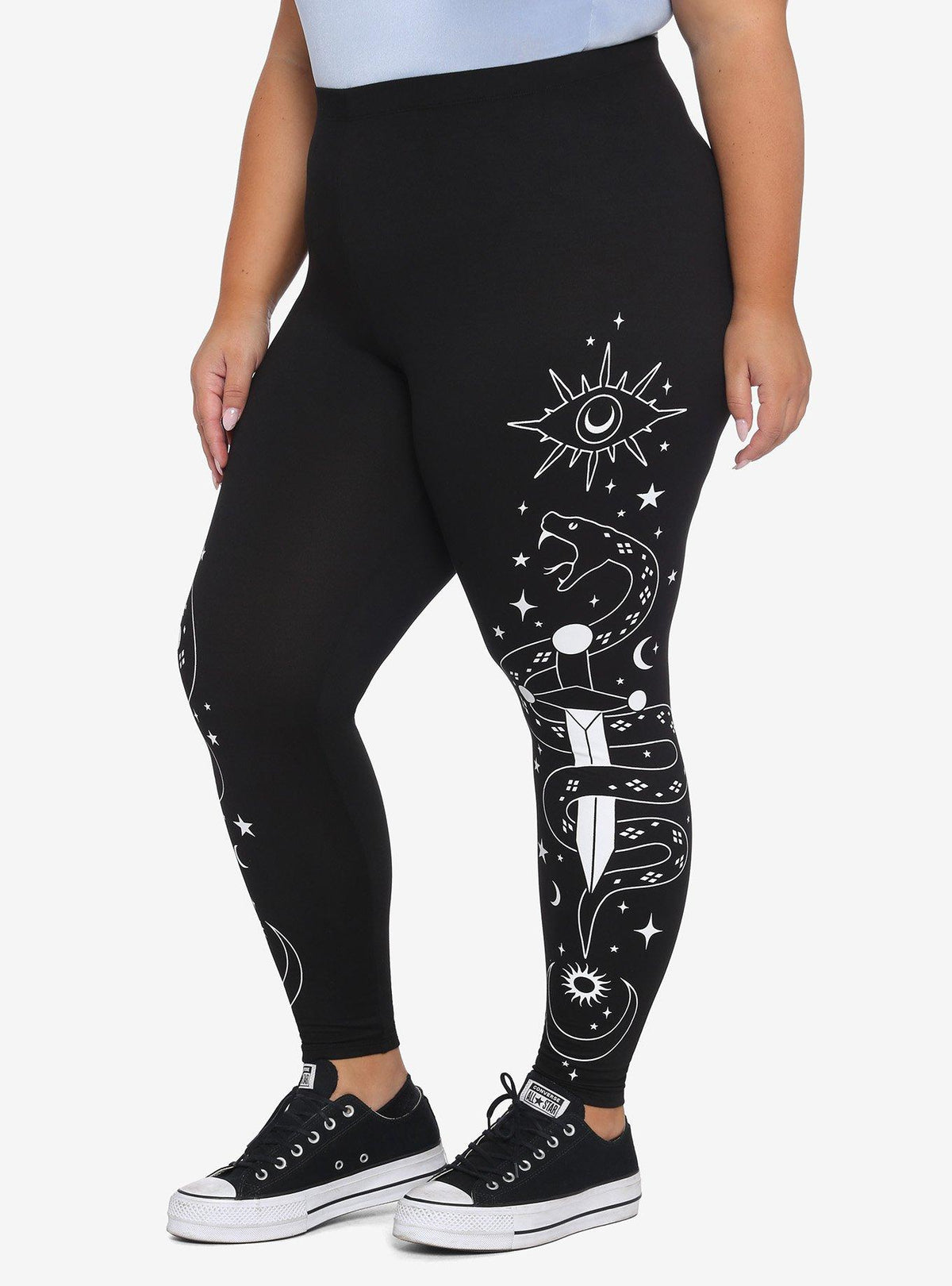 Snake Dagger Celestial Leggings Plus Size