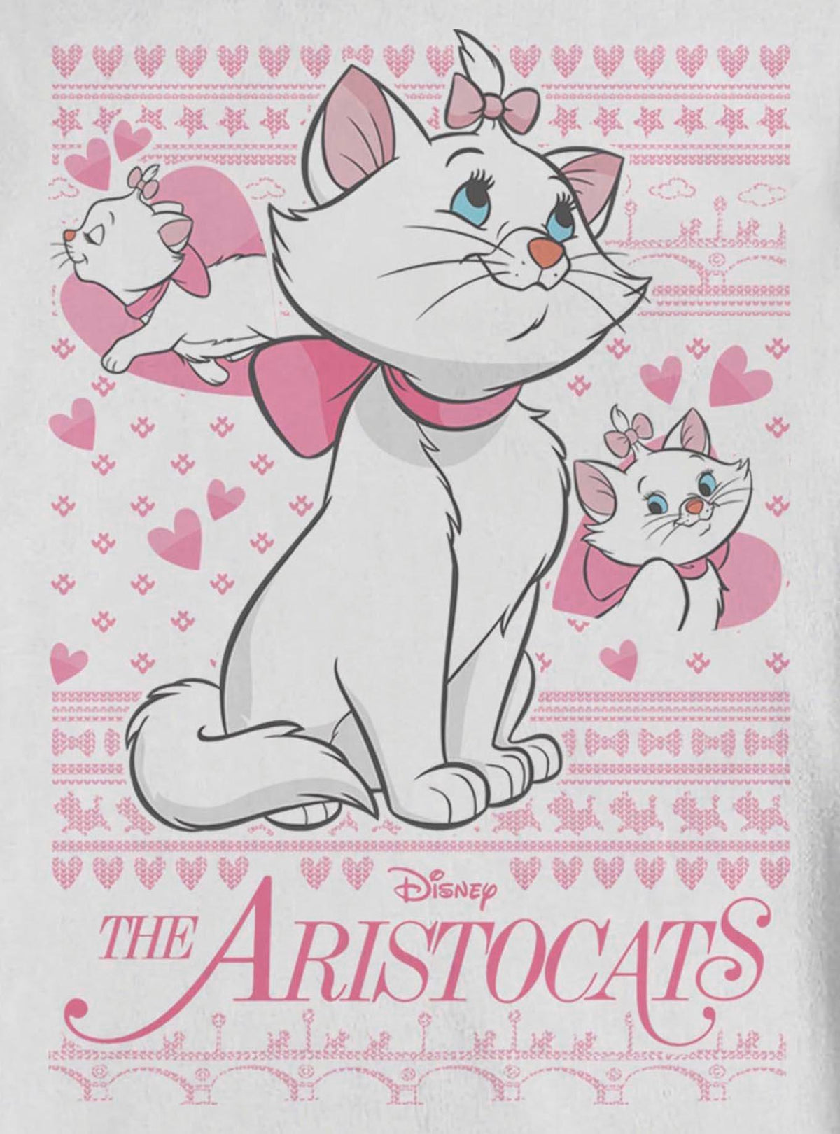 Disney The Aristocats Marie Ugly Holiday Sweater Crew Sweatshirt