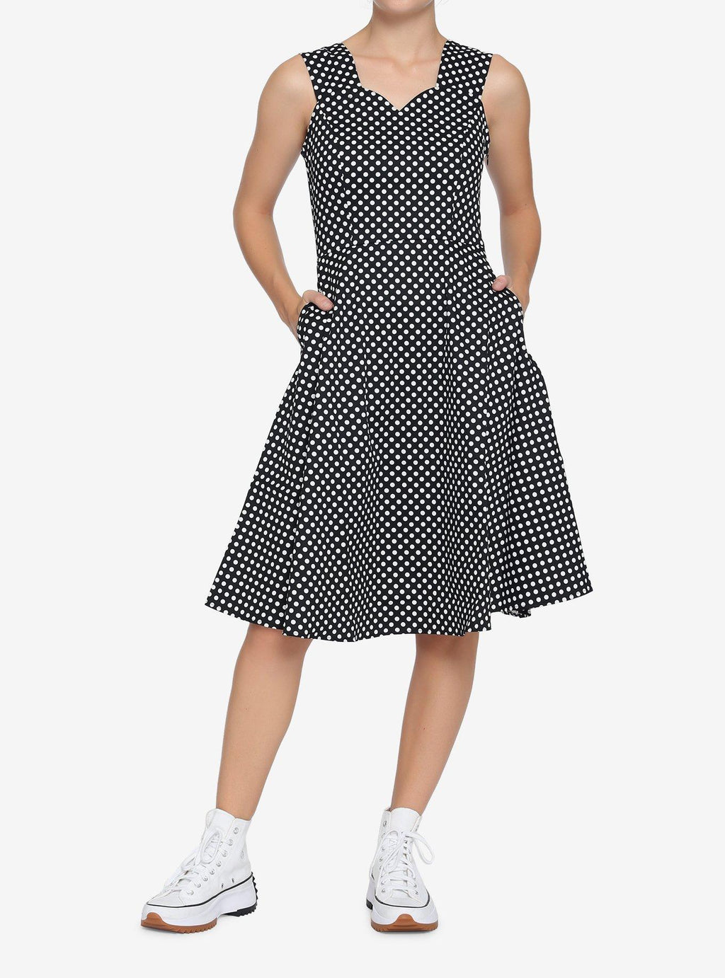 Black White Polka Dot Dress
