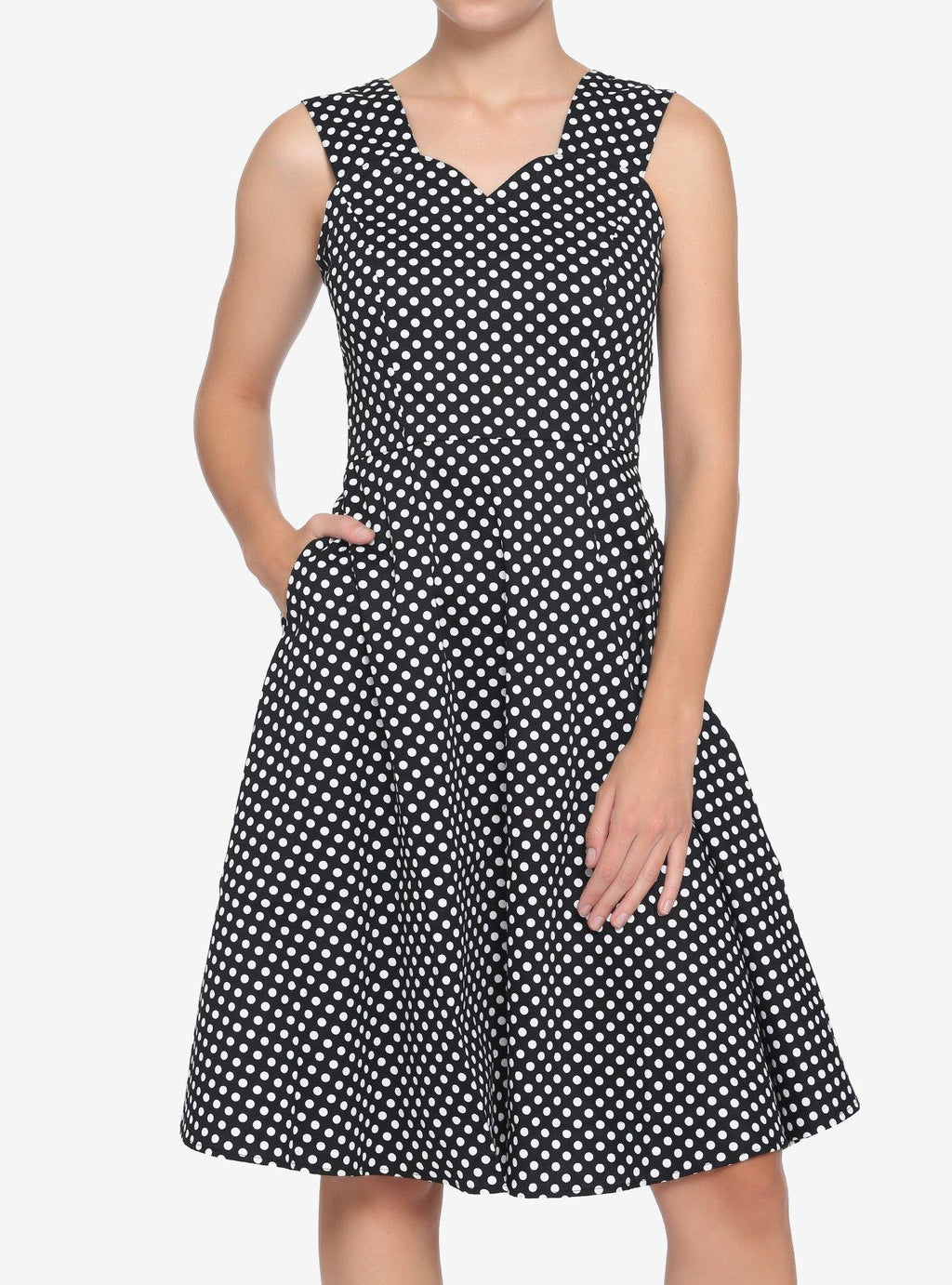 Black White Polka Dot Dress