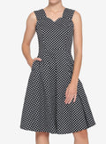 Black White Polka Dot Dress